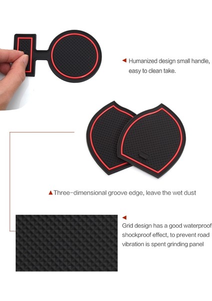 Toyota Için Kapı Yuvası Paspasları Hilux Sr5 4x4 Hilux Revo Hi-Rıder Kılavuzu 15-18 Kapı Pad/kupa Kıdamlı Matlar Siyah (Yurt Dışından) fiyatları