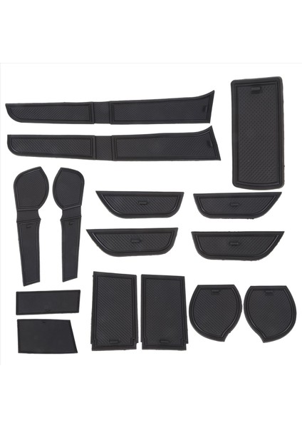 Toyota Için Kapı Yuvası Paspasları Hilux Sr5 4x4 Hilux Revo Hi-Rıder Kılavuzu 15-18 Kapı Pad/kupa Kıdamlı Matlar Siyah (Yurt Dışından) modelleri