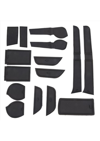 Toyota Için Kapı Yuvası Paspasları Hilux Sr5 4x4 Hilux Revo Hi-Rıder Kılavuzu 15-18 Kapı Pad/kupa Kıdamlı Matlar Siyah (Yurt Dışından) fırsatları