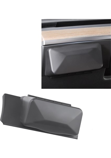 Araba Gösterge Tablosu Gözlükleri Kutu Manyetik Anahtar Gözlükleri Kasa Güneş Gözlüğü Tesla Için Koruyucu Saklama Kutusu Model Y 2021-2024 (Yurt Dışından) modelleri