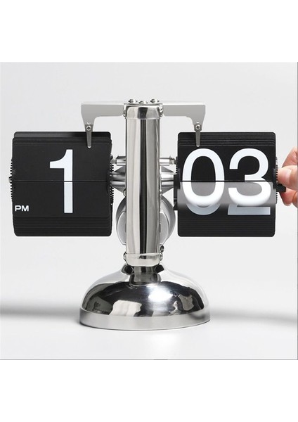 Flip Dijital Saat -Küçük Ölçekli Tablo Saat Retro Flip Saat Flip Dahili Dişli Çalışan Kuvars Saat Ev Dekor (Yurt Dışından) fırsatları