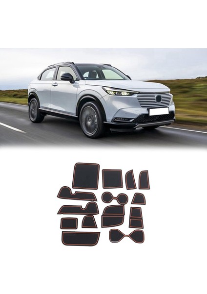 15PCS Honda Hrv Hrv Hr-V Vezel 2021 2022 Aksesuarlar Iç Slip Slip Olmayan Toz Kupa Tutucu Ekler (Yurt Dışından) modelleri