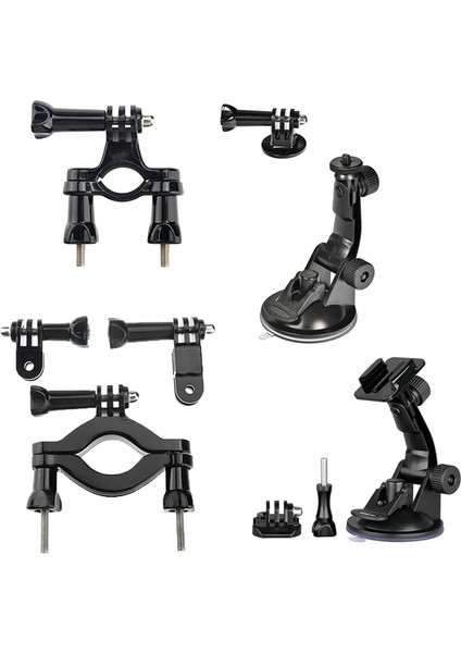 Araba Montajı Isteğe Bağlı Bisiklet Motosiklet Moundu Gopro Kahraman Aksesuarları Xiaomi Yi Sjcam Eken (Yurt Dışından)