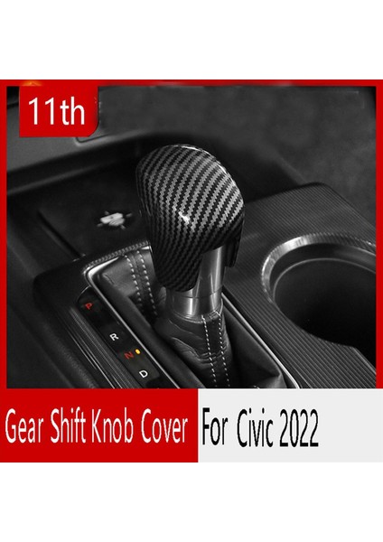 6x Siyah Karbon Fiber Araç Dişli Vites Düğmesi Kapak Honda Civic 2022 Için Döşeme Dişli Kafası (Yurt Dışından) fiyatları