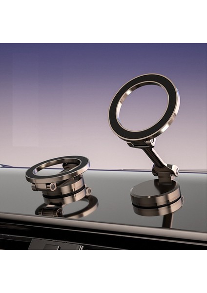 Araba Için Manyetik Telefon Tutucusu Güçlü Manyetik 360 ° Döndürme Telefon Gunmetal Renk Için All-Metal Telefon Tutucu (Yurt Dışından) modelleri