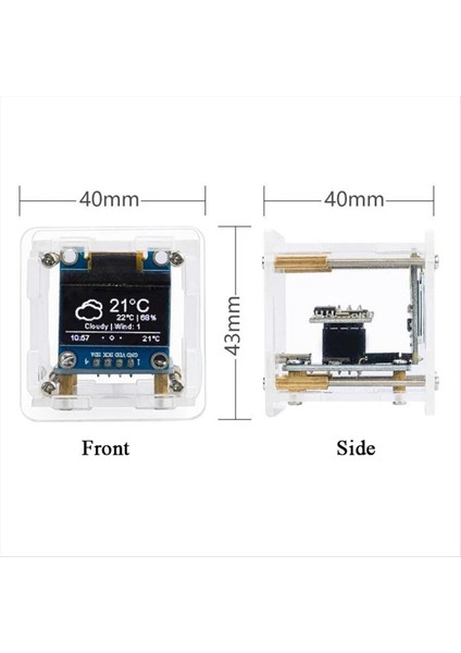 Dıy Hava Saati Kiti Wifi Modülü Nesnelerin Interneti Zaman Sıcaklığı ve Nem Ekran Lehimleme Uygulaması Gevşek Parça (Yurt Dışından) fiyatları