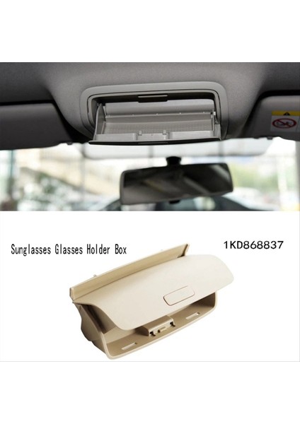 Araba Güneş Gözlükleri Gözlük Tutucu Kutu Vw Golf Için Kutu Mk5 Mk6 Tiguan Jetta Mk5 Passat B6 Sharan Skoda Koltuk 1KD868837 B (Yurt Dışından)