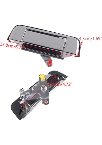 69090-0K060 Krom Araç Bagaj Kapağı Toyota Hilux Vigo 2004-2014 Için Arka Dış Kol (Yurt Dışından) modelleri