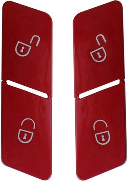 1 Çift Kırmızı Kapı Kilit Anahtarı Düğmesi Kilit Anahtarı 2049058402 Mercedes-Benz C-Serisi E-Sınıf Glk-Sınıf W204 W207 W212 (Yurt Dışından)