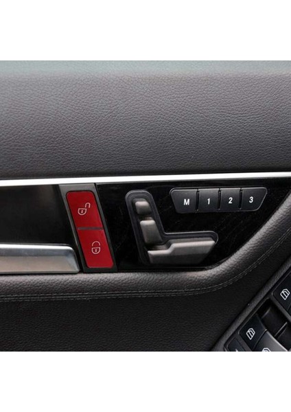 1 Çift Kırmızı Kapı Kilit Anahtarı Düğmesi Kilit Anahtarı 2049058402 Mercedes-Benz C-Serisi E-Sınıf Glk-Sınıf W204 W207 W212 (Yurt Dışından) modelleri
