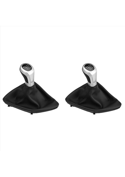 2x 6 Hızlı Manuel Vites Değiştirme Düğmesi Değiştirici Kol Önyükleme Kapağı Için Bmw 1 Serisi E81 E87 E87LCI E88 E82 (Yurt Dışından)