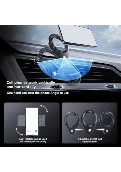Magsafe Ring Manyetik Araba Telefon Tutucu Hava Outlet Gösterge Paneli Araba Telefon Tutucu Yüzük Araç Telefon Tutucu (Yurt Dışından) indirimleri