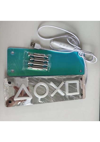 Neon Işaretler Işıklar LED Masa Lambası Renkli Bin Katman Ayna Atmosfer E-Sport Yatak Odası Doğum Günü Dekorasyon (Yurt Dışından)