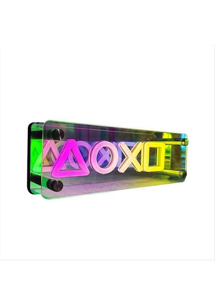 Neon Işaretler Işıklar LED Masa Lambası Renkli Bin Katman Ayna Atmosfer E-Sport Yatak Odası Doğum Günü Dekorasyon (Yurt Dışından) fırsatları