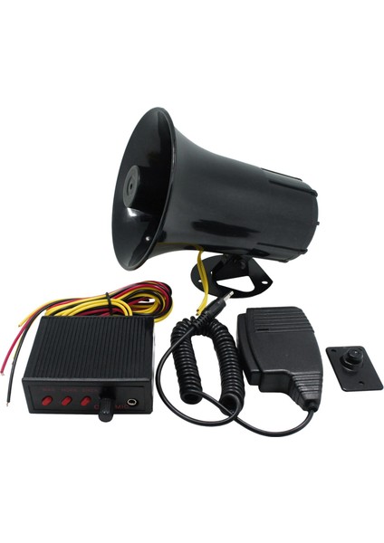 12V Polis Siren Hoparlörü 3 Ton Ses Ses Sesli Ayar Aracı Mikro Hoparlör Acil Pa Sistemi (Yurt Dışından)
