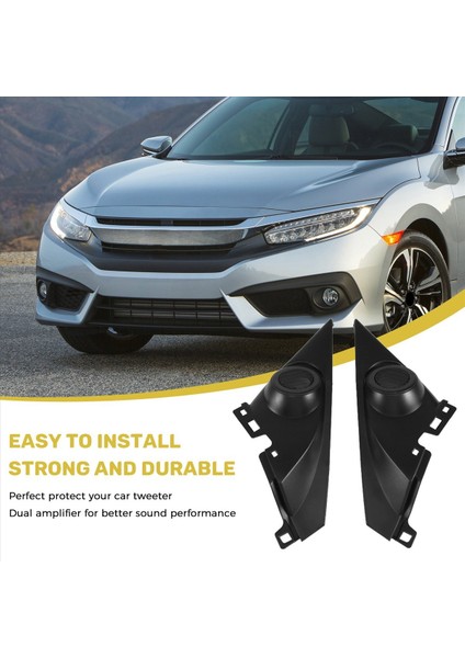 1 5 Inç Çift Ön Sütun Althorn Tweeter Araba Tweeter Rafiting Hoparlör Kutuları Honda Civic 2016-2019 Için Montajlar Kapsar (Yurt Dışından) indirimleri
