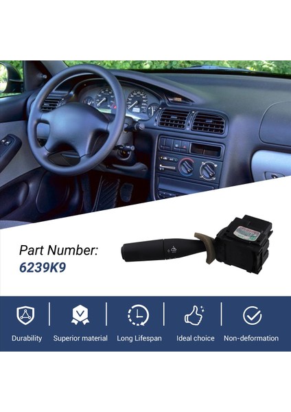 Peugeot 406 406 Restyling Için Citroen Zx Penceresi Yıkama Sızması Cam Switch Cam Temizleme Silecek Anahtarı 6239K9 (Yurt Dışından) modelleri