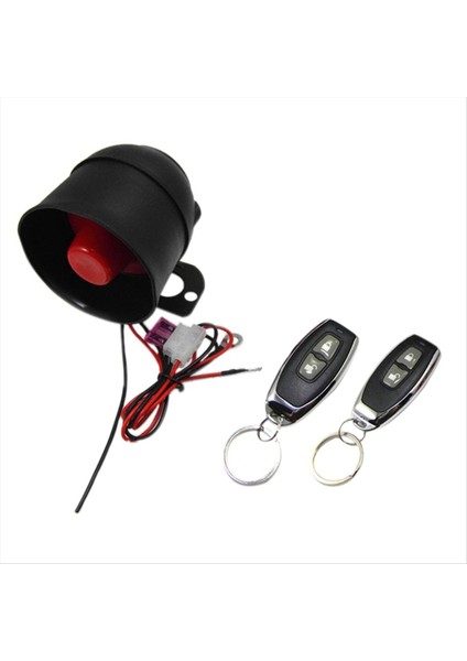 Evrensel Araba Araç Güvenlik Sistemi Hırsız Alarm Koruması Hırsızlık Karşıtı Sistemi 2 Siren Kablo Demeti ile Uzaktan (Yurt Dışından)