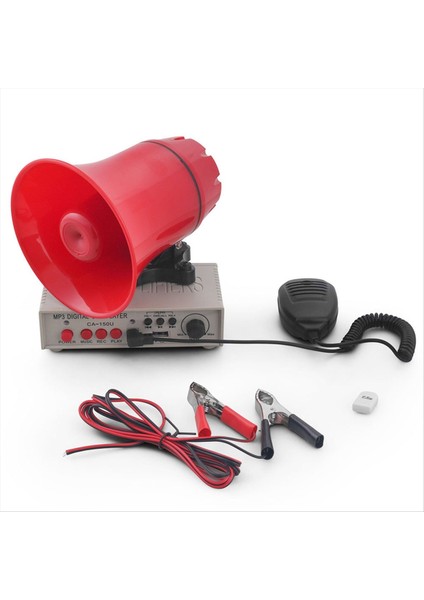 Araba Uyarı Alarmı Polis Siren Boynuz Konuşmacısı Amplifikatörler Mikrofon Sistemi ve Kart Okuyucu Mp3 Çalar (Yurt Dışından)