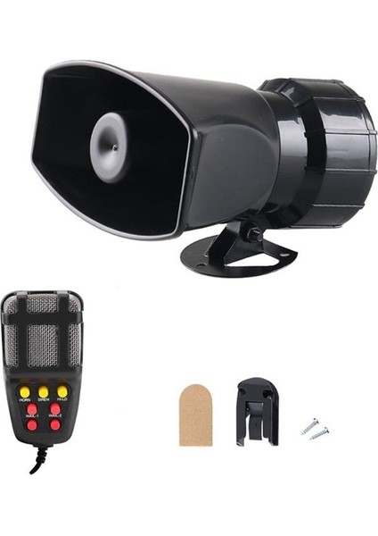 12V 7 Ses 120DB Kablosuz Siren Yüksek Araba Uyarı Alarmı Ateş Siren Boynuz Araç Aksesuarları (Yurt Dışından)
