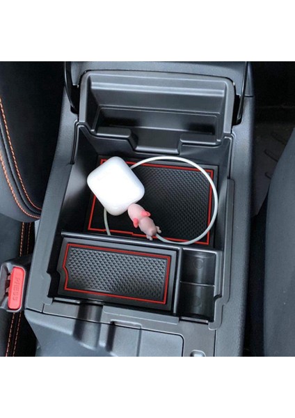 Subaru Crosstrek Impreza Için Orta Konsol Organizatör Tepsisi 2017-2022 Kolçak Ikincil Saklama Kutusu Aksesuarları Kırmızı (Yurt Dışından) fırsatları