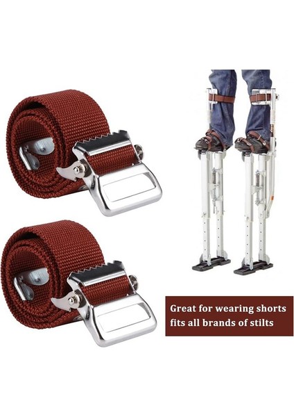 Stilt Bacak Bantları Kayışlar Ayarlanabilir Konfor Alçıpan Çıtır Bant Kayışları Döngü Ev Geliştirme Yedek Bölüm 2pcs (Yurt Dışından) modelleri