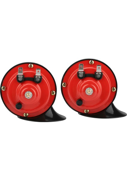 2x 300DB 12V Evrensel Elektrikli Salyangoz Tren Boynuzu Süper Yüksek Suy Geçirmez Boynuzlar Siren Motosiklet Otomobil Kamyonu Suv Teknesi (Yurt Dışından)