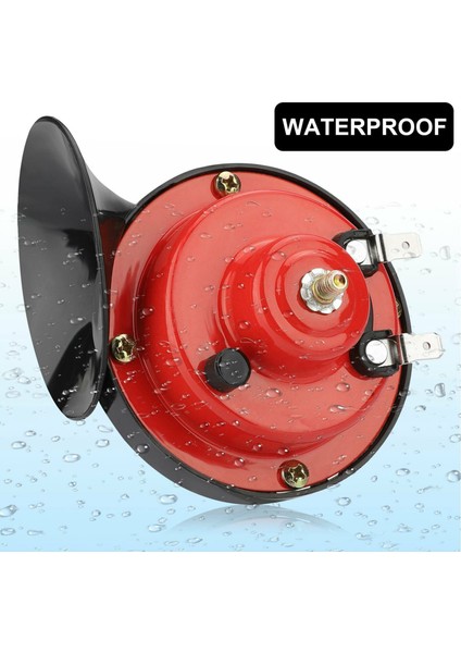 2x 300DB 12V Evrensel Elektrikli Salyangoz Tren Boynuzu Süper Yüksek Suy Geçirmez Boynuzlar Siren Motosiklet Otomobil Kamyonu Suv Teknesi (Yurt Dışından) indirimleri