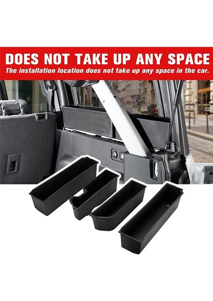 Ford Bronco 2021-2023 Için Yan Arka Bagaj Depolama Organizatör Kutusu 4 Kapılı Yan Tekerlek Kuyu Kargo Depolama Çöp Kutusu Aksesuarları (Yurt Dışından) modelleri