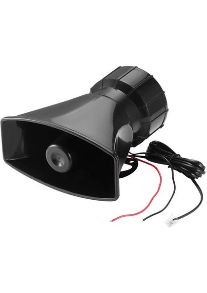 2x Evrensel Motosiklet Araba Alarmı Ses 7 Ton Korna 12V 100W Polis Siren Boynuz Hoparlör (Siyah) (Yurt Dışından) fiyatları