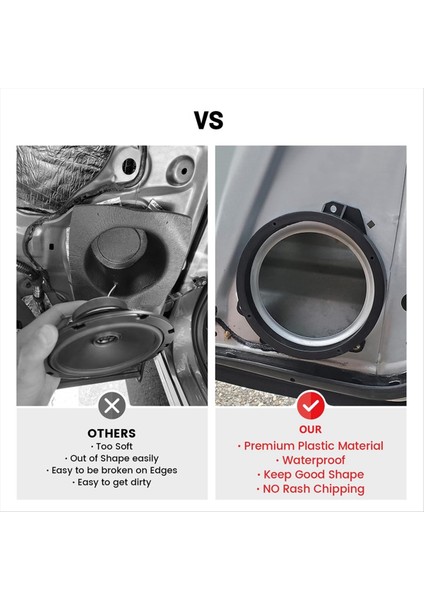 Ön Kapı Hoparlör Adaptörü Subaru Forester Için 6 5 Inç Impreza Outback Wrx/stı Ses Hoparlör Ara Bracket (Yurt Dışından) modelleri