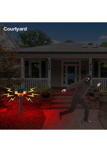 Güneş Dış Mekan Hareket Sensörü Sireni 360 ° Algılama Sireni Hayvan Kovucu Ses Kaydı Hoparlör 129DB (Yurt Dışından) fırsatları