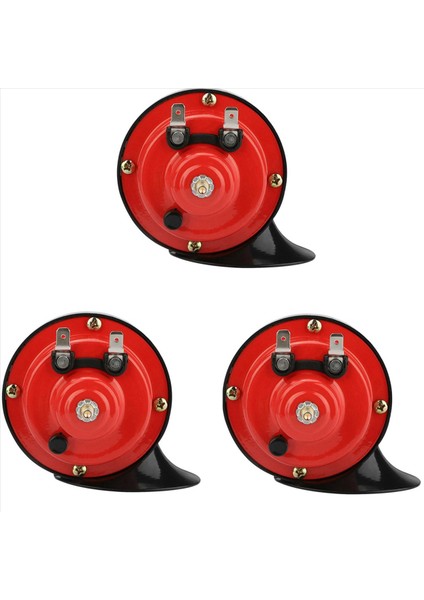 3x 300DB 12V Evrensel Elektrikli Salyangoz Tren Boynuzu Süper Yüksek Suy Geçirmez Boynuzlar Siren Motosiklet Otomobil Kamyonu Suv Boat (Yurt Dışından) fiyatları