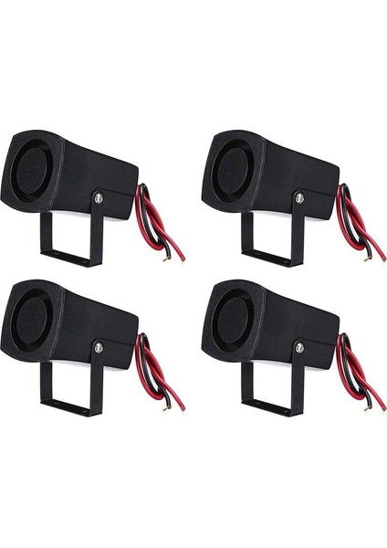 4x 12-24V 6tones Araba Polisi Yangın Alarmı Korna Yüzük Alarm Sistemi Siren Hoparlör Uyarı Yüksek Ses Alarm Hoparlör (Yurt Dışından)