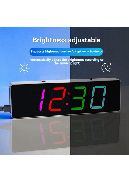 Dıy Kit Dijital Rgb Renkli LED Çalar Saat 4digit Tarih Sıcaklık Saati Lehek Proje Uygulaması B (Yurt Dışından) fırsatları