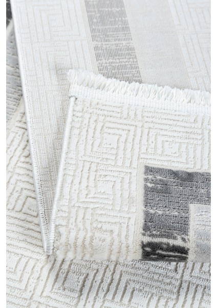 Açık Gri Salon Halısı – Modern Bambu Dokulu, Antialerjik, Toz Tutmaz & Kaymaz Taban – 4m² / 6m² Dekoratif Oturma Odası Halısı modelleri