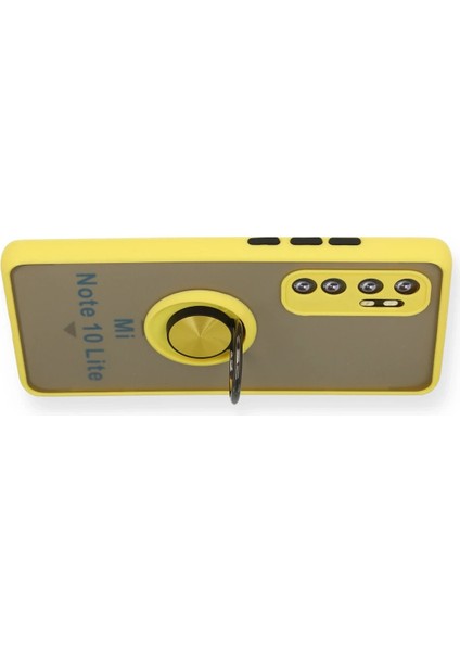 Xiaomi Mi Note 10 Lite Kılıf Yüzüklü ve Stant Özellikli Şık Premium Silikon Kapak Ryc/montreal Yüzüklü modelleri