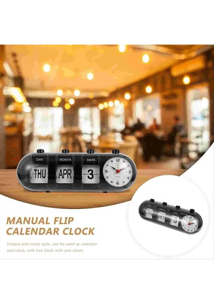 Page-Flip Saat Takvim Kapsül Tasarımı Basit Duvar Saati Dijital Masa Saati All-Match Arant Saat (Yurt Dışından) indirimleri
