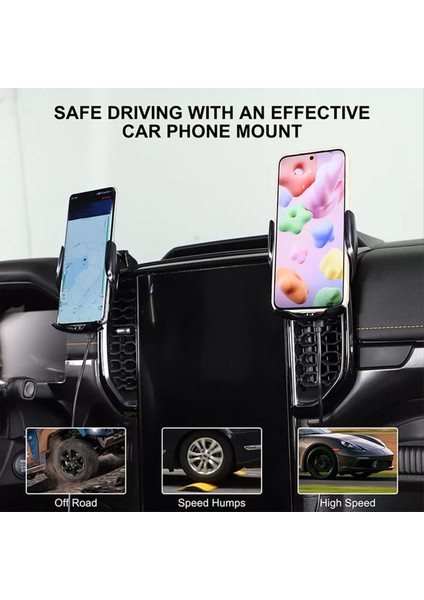 Ford Ranger Için Telefon Tutucu 2023 2024 Araba Gösterge Tablosu Telefon Montajı Destek Kablosuz Şarj Braket Aksesuarları (Yurt Dışından) indirimleri