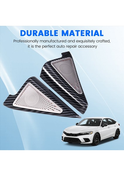 Araba Kapı Paneli Hoparlör Pad Hoparlör Kapak Trim Çerçeve Honda Civic 11 Gen 2022 2023 2024 (Yurt Dışından) indirimleri