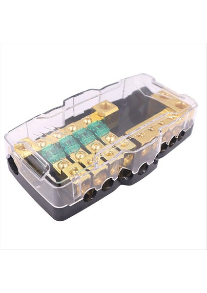 Araba Audio Çok Fonksiyonlu Sigorta Kutusu LED Işık Sigorta Tutucusu Araba Rv Kamp Araba Güç Şant 12V-24V Için Uygun (Yurt Dışından)