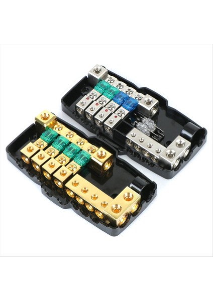 Araba Audio Çok Fonksiyonlu Sigorta Kutusu LED Işık Sigorta Tutucusu Araba Rv Kamp Araba Güç Şant 12V-24V Için Uygun (Yurt Dışından) fırsatları