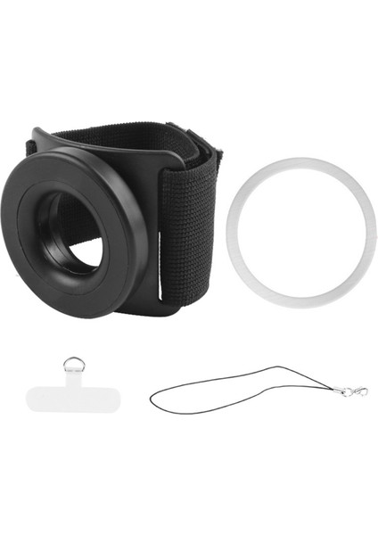 Güçlü Manyetik Emme Braketi Cep Telefonu Tutucu Bilek Kayışı Kol Çok Amaçlı Dönen Bisiklet Kol Kayışı (Yurt Dışından)