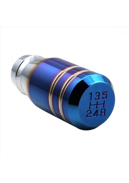 2x 3 Inç Gelin Yanmış Mavi Evrensel Araba 5 Vites Vites Kolu Manuel Vites Değiştirici Düğmesi (Yurt Dışından) modelleri