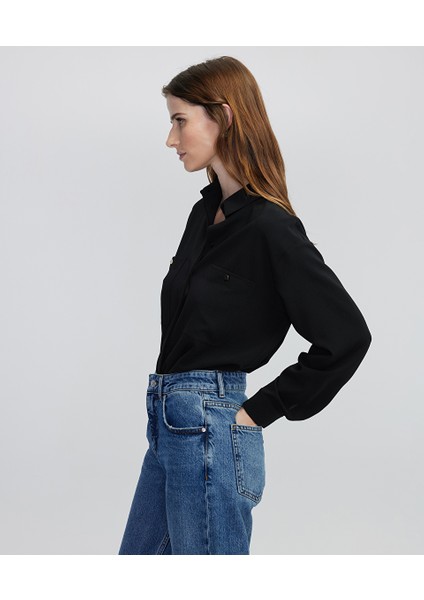 Metal düğmeli cepli gömlek IW6240025345001 modelleri