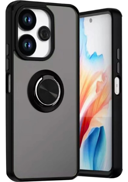 Redmi 13 4g Kılıf Yüzüklü ve Stant Özellikli Şık Premium Silikon Kapak Ryc/montreal Yüzüklü