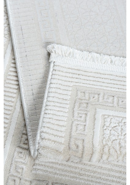 Krem Beyaz Salon Halısı – Modern Bambu Dokulu, Antialerjik, Toz Tutmaz & Kaymaz Taban – 4m² / 6m² Oturma Odası Halısı modelleri