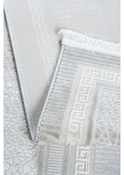 Açık Gri Salon Halısı – Modern Bambu Dokulu, Antialerjik, Kaymaz Taban & Toz Tutmaz – 4m² / 6m² Oturma Odası Halısı modelleri