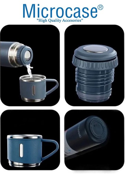 3 Bardaklı Paslanmaz Çelik 500 ml Sıcak Soğuk Tutan Çay Kahve Su Termosu - AL3678 0,50 L Içecek Çeli modelleri