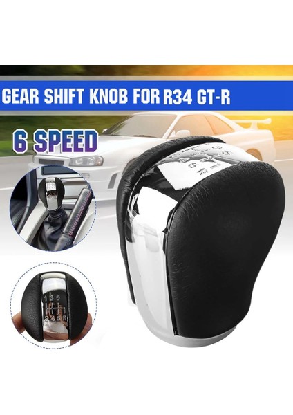 6 Hızlı Manuel Dişli Vites Düğmesi Krom Değiştirici Hentbol Nissan BNR34 R34 Skyline 1998/2002-2005/2008 32865-AA420 (Yurt Dışından) fiyatları